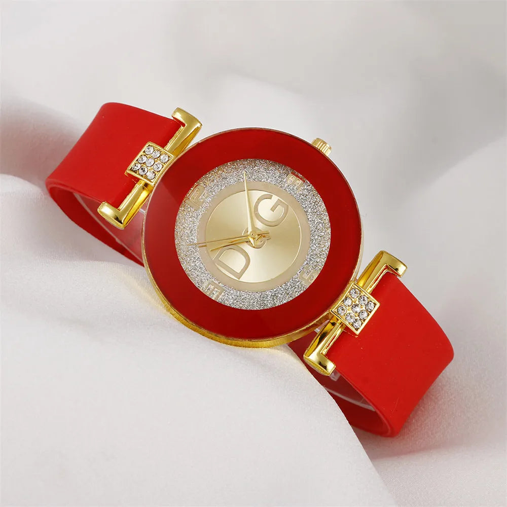 Watch Casual Sport Black White Silicone Women's Clock versatile dress Gift Watches