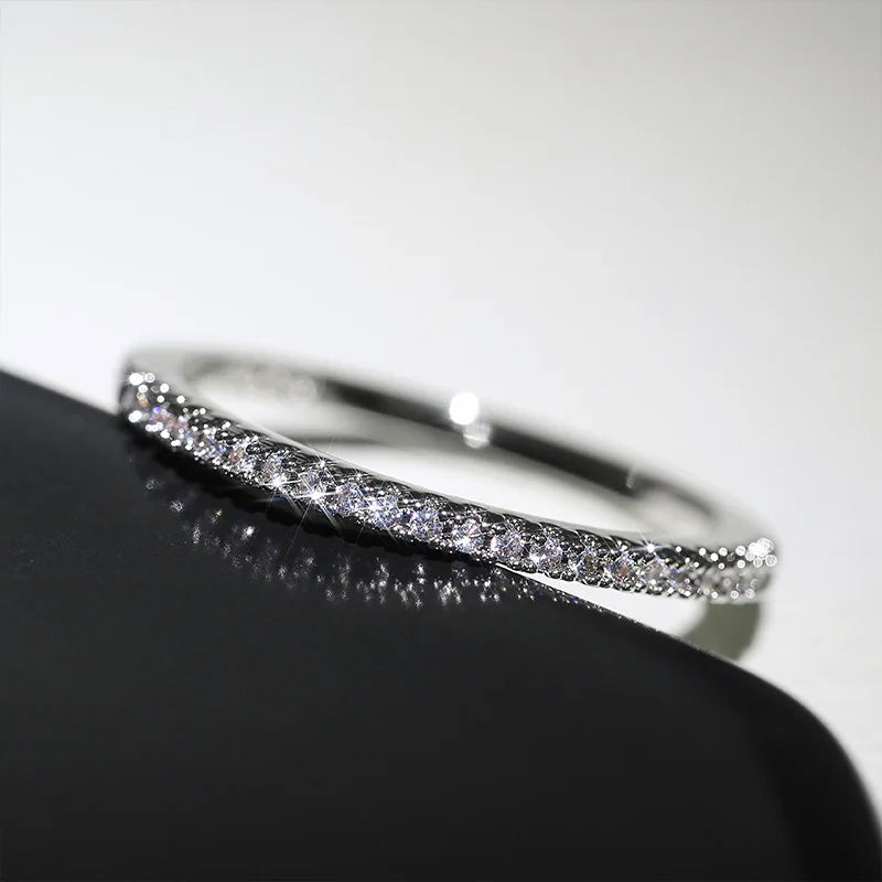 Rings for Women Wedding Brilliant Cubic Zircon High Quality Versatile Female Finger Ring Jewelry