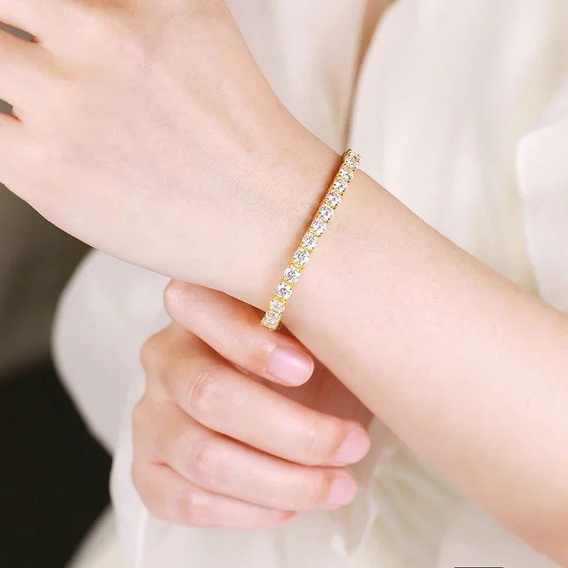 Bracelet for Women 3/4/5mm Classic 925 Sterling Silver