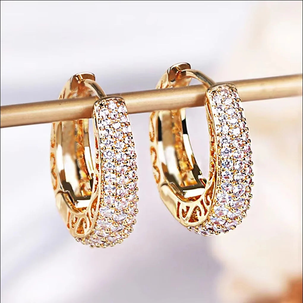 Earrings for Women Luxury Trendy Female Circle Earrings Statement Jewelry