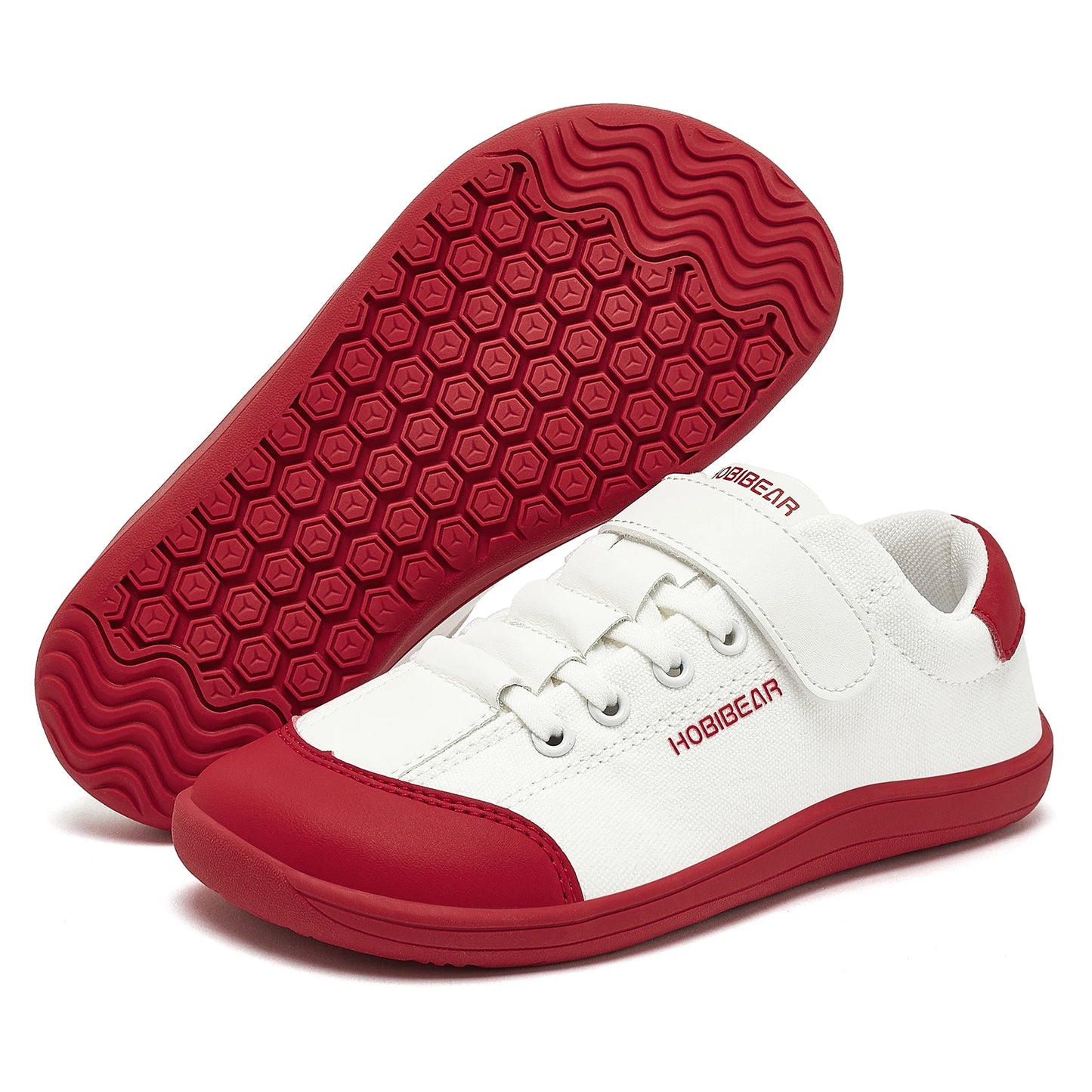 Shoes Kids Wide Toe Minimalist Sneakers Lightweight Hook Loop Artificial Leather Fabric Shoes