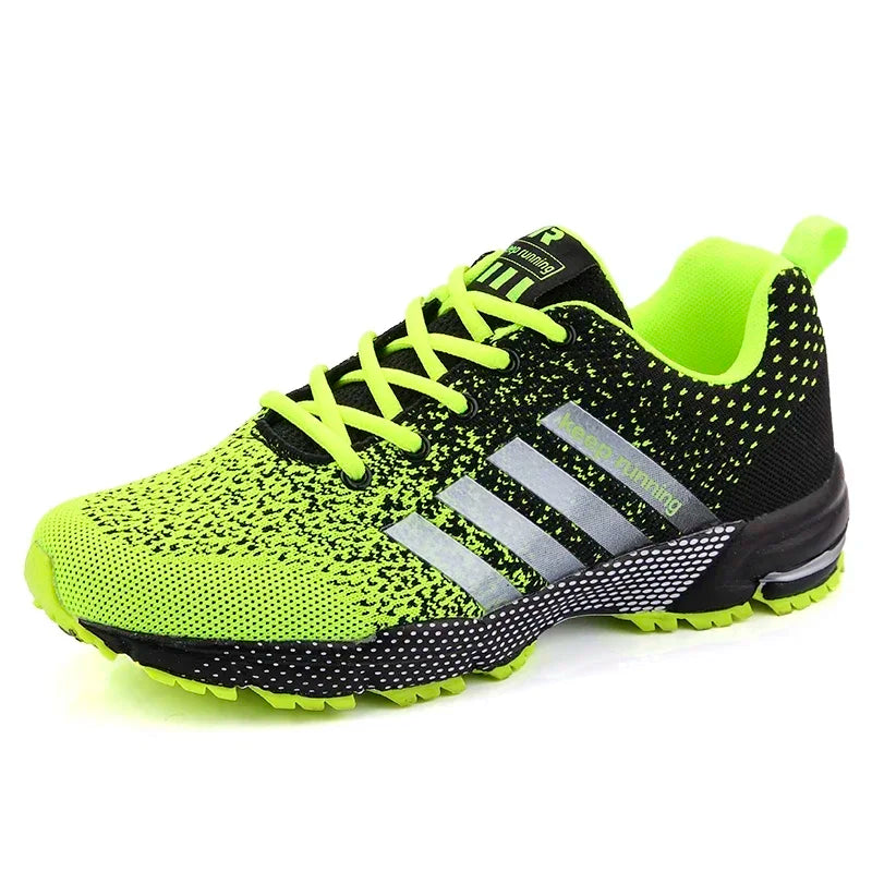 Men Sneakers Fashion Breathable Mesh Comfortable Black Sports Shoes