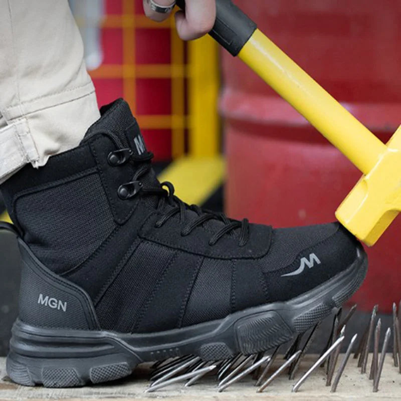 Safety Shoes Men Steel Toe Shoes Puncture-Proof Sneakers Women Non