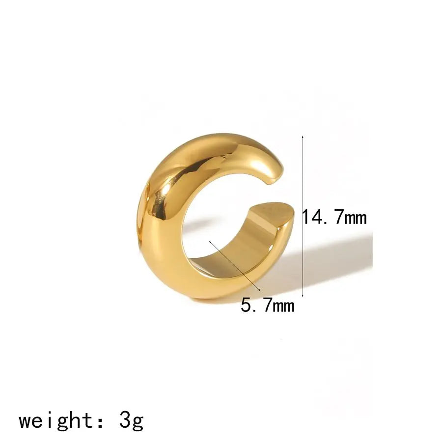 Ear Clip Waterproof Metal Unique Fashion Trendy Women Gift