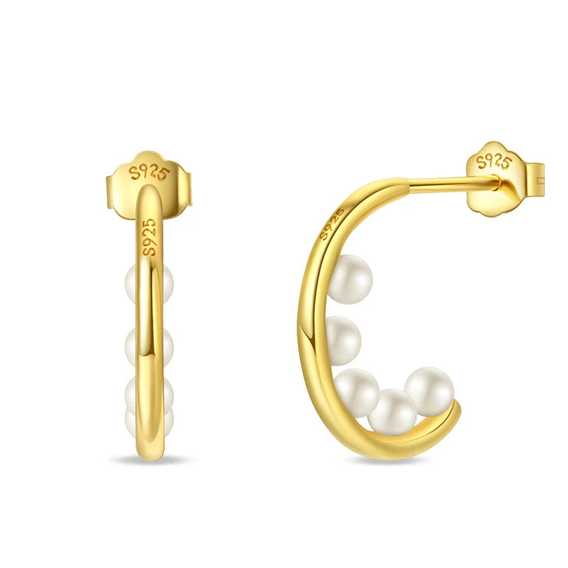 Classic Earrings 925 Silver Stars Moons Jewelry Gift