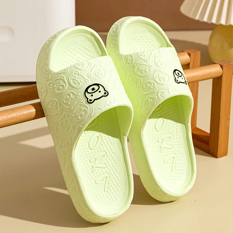 Summer Fashion Men's Slippers Printting Little Bear Sandals