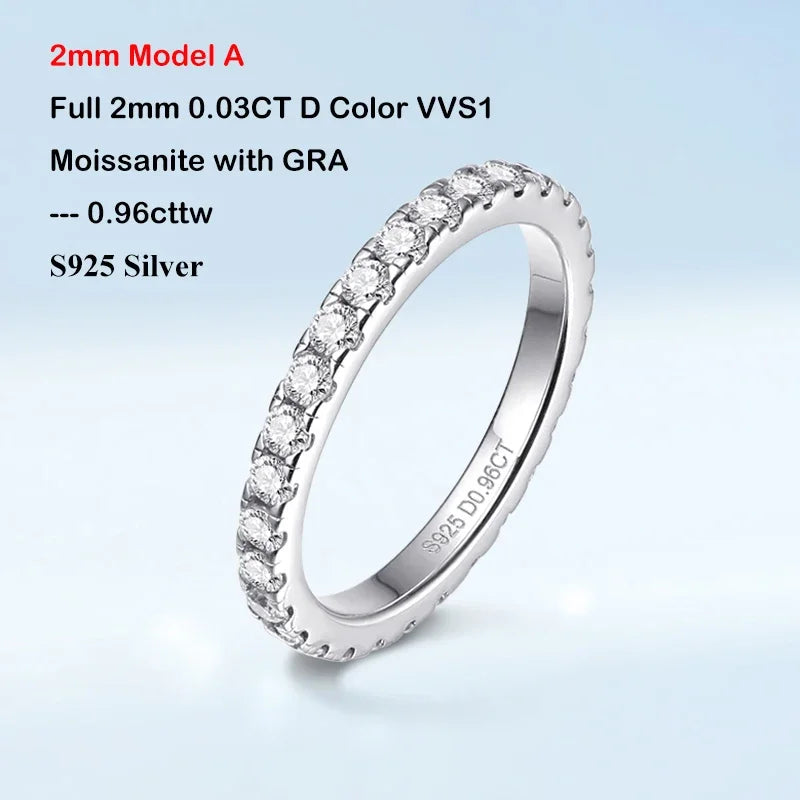 Ring For Women S925 Silver Wedding Band Rings Fine Jewelry