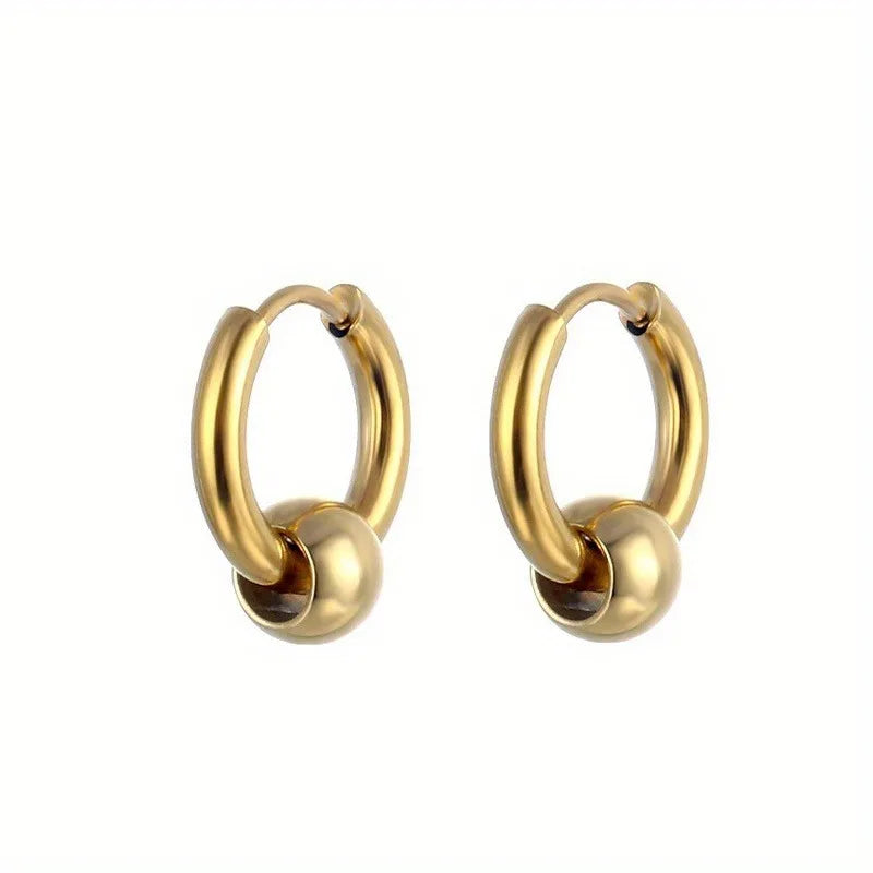 Earrings Buckle Rock Hip Hop Artificial Jewelry