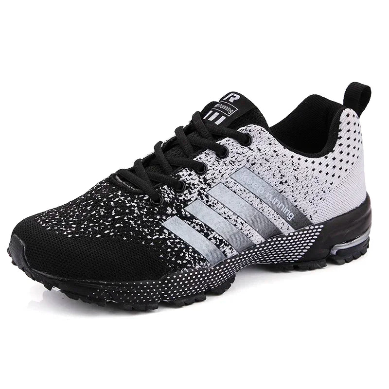 Men Sneakers Fashion Breathable Mesh Comfortable Black Sports Shoes