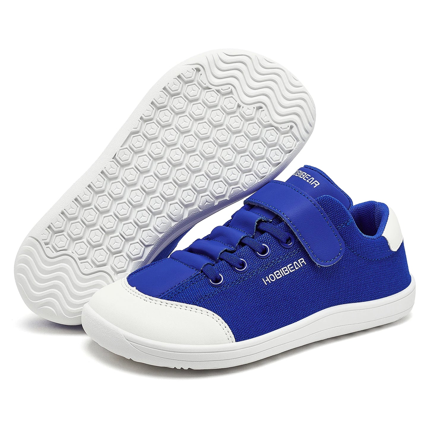 Shoes Kids Wide Toe Minimalist Sneakers Lightweight Hook Loop Artificial Leather Fabric Shoes