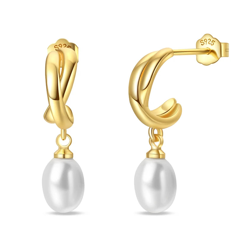 Classic Earrings 925 Silver Stars Moons Jewelry Gift