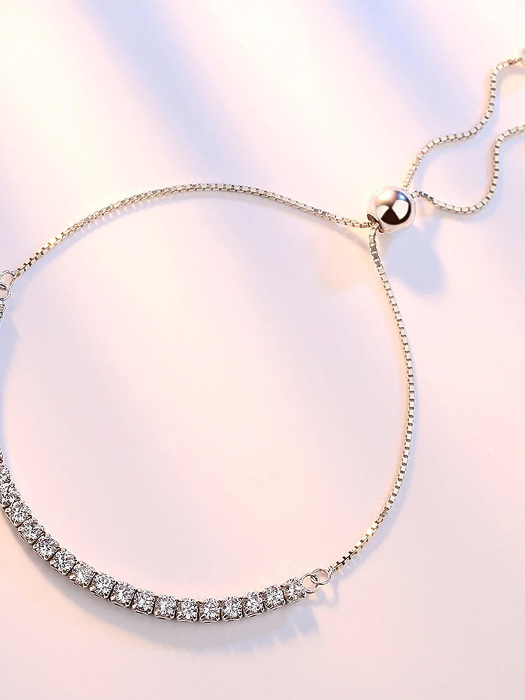 Bracelet Love Elegant Zircon Tennis  Crystal