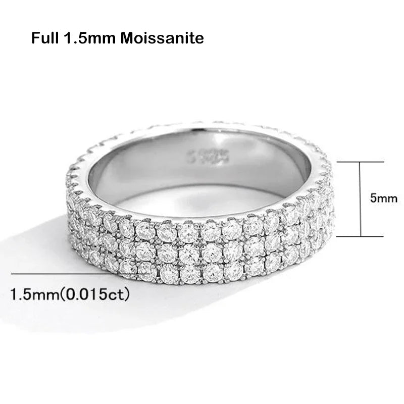Ring For Women S925 Silver Wedding Band Rings Fine Jewelry