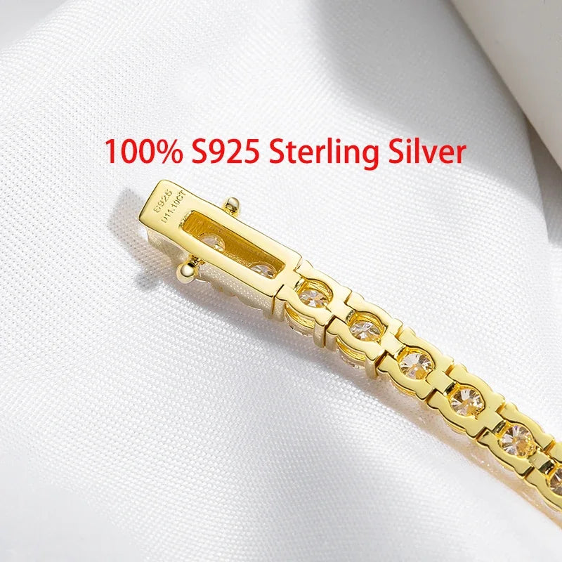 Bracelet for Women 3/4/5mm Classic 925 Sterling Silver