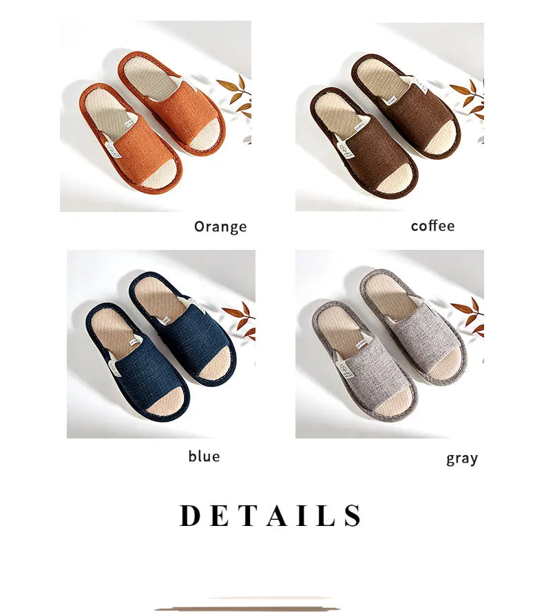 Home Linen Slippers For Men's & Women's Shoes Summer