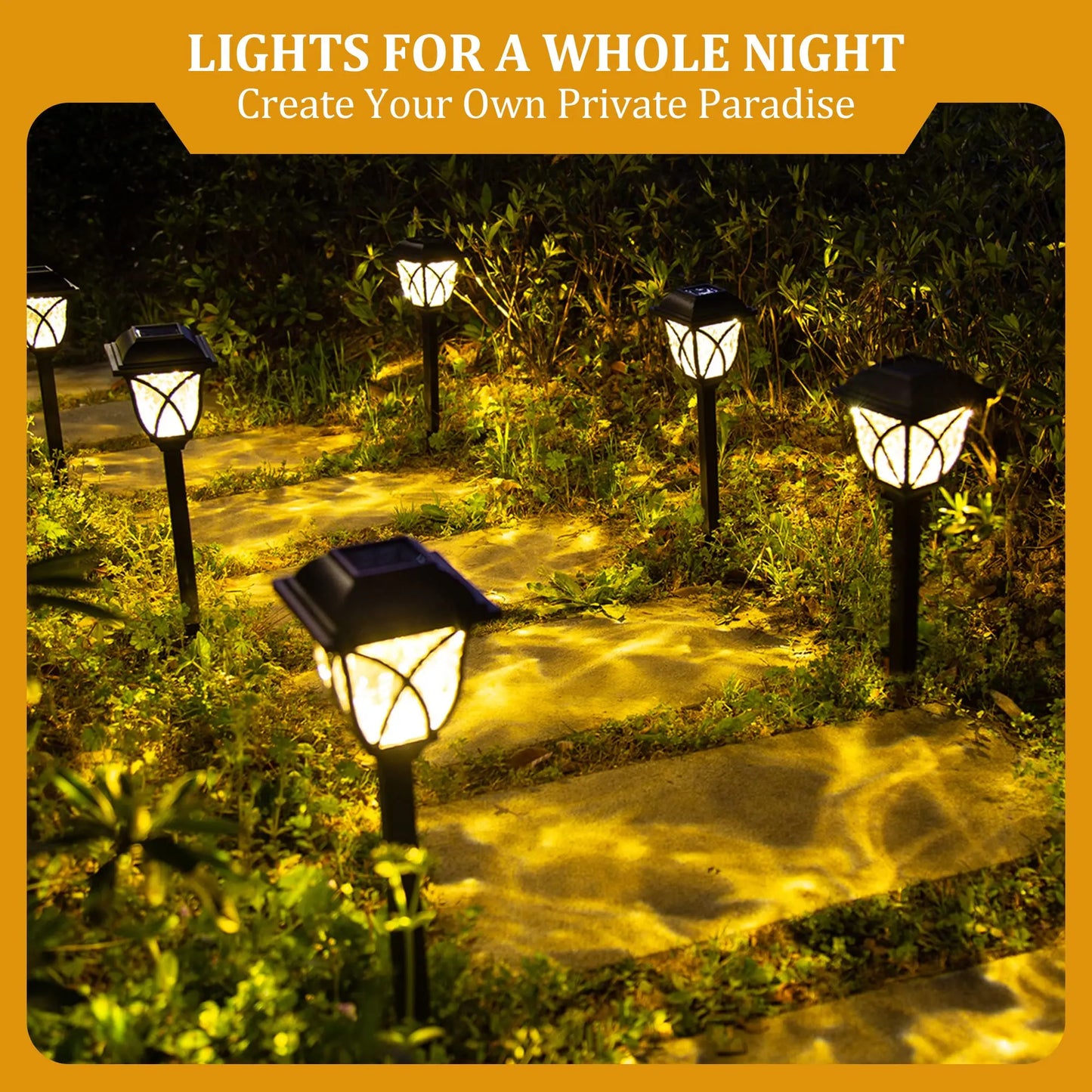 Lights Outdoor Lamp Waterproof Warm Light Garden Courtyard