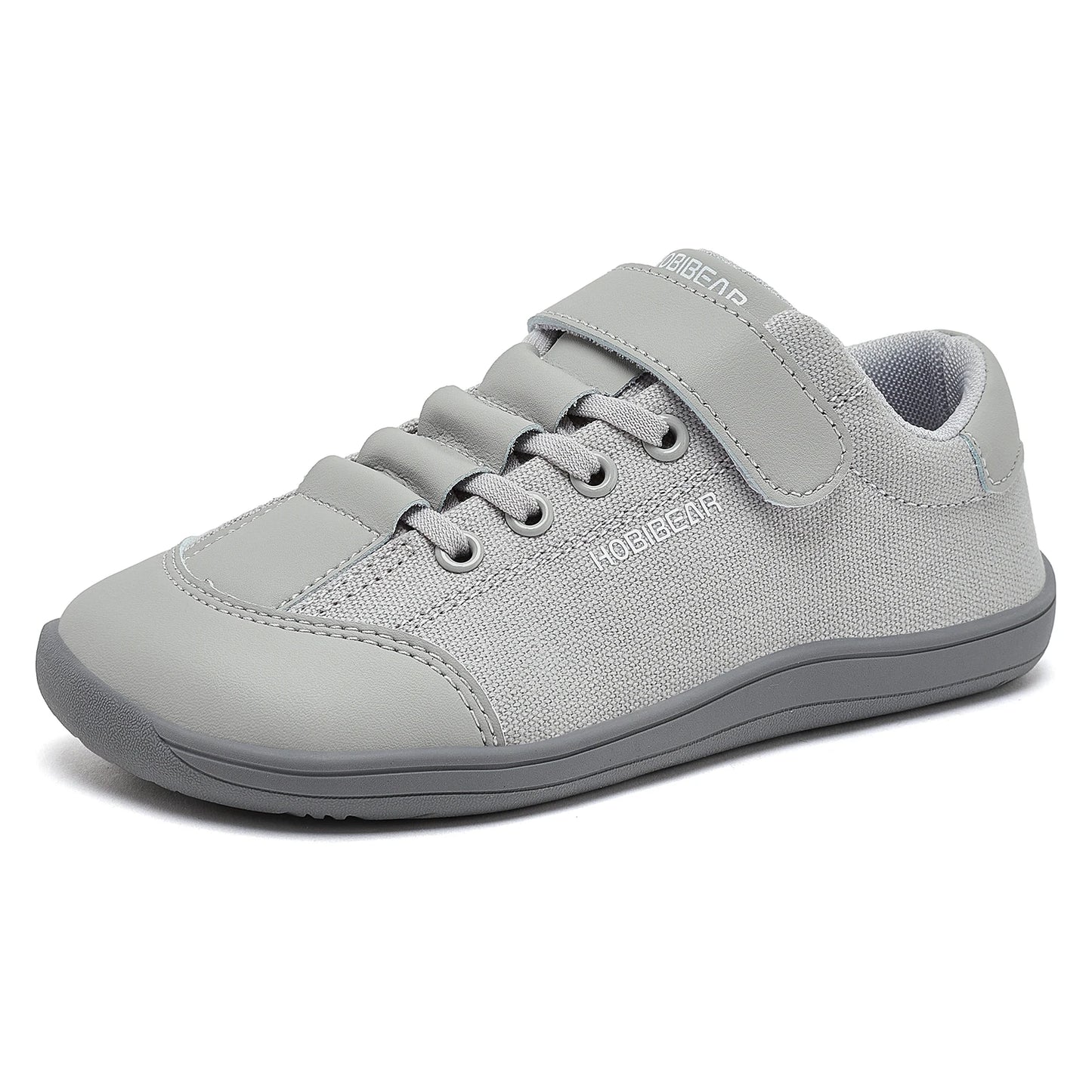 Shoes Kids Wide Toe Minimalist Sneakers Lightweight Hook Loop Artificial Leather Fabric Shoes