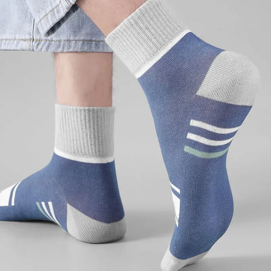 5 Pairs Socks MEN'S Mid-calf Spring