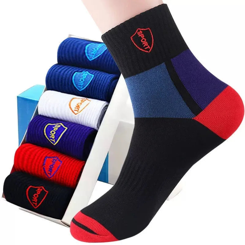 5 Pairs Socks MEN'S Mid-calf Spring