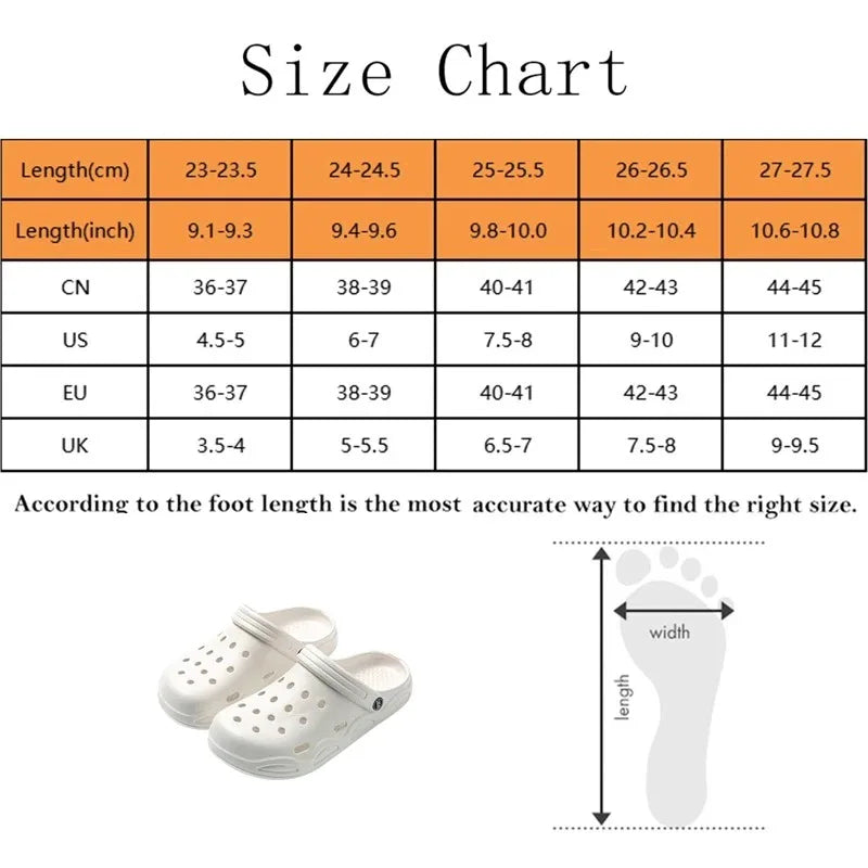 Summer Sandals Men Lightweight Thick-soled Garden Shoes