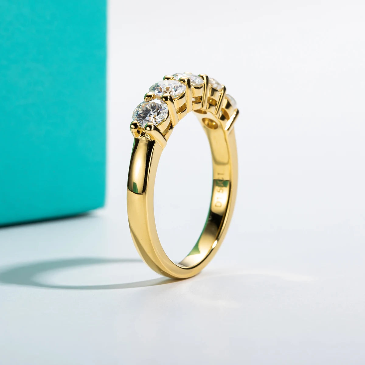 Ring  925 Sterling Silver 18K Gold Plated Eternity