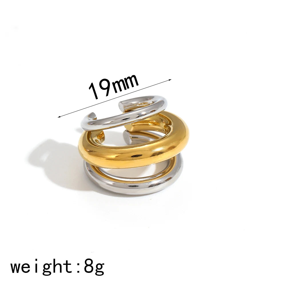 Ear Clip Waterproof Metal Unique Fashion Trendy Women Gift