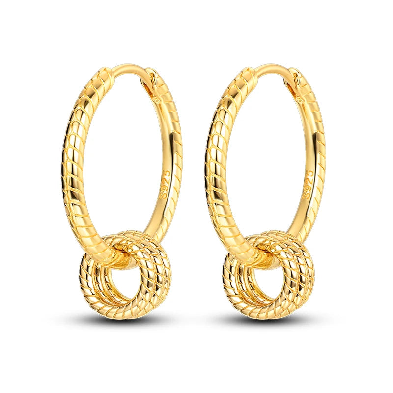 Classic Earrings 925 Silver Stars Moons Jewelry Gift