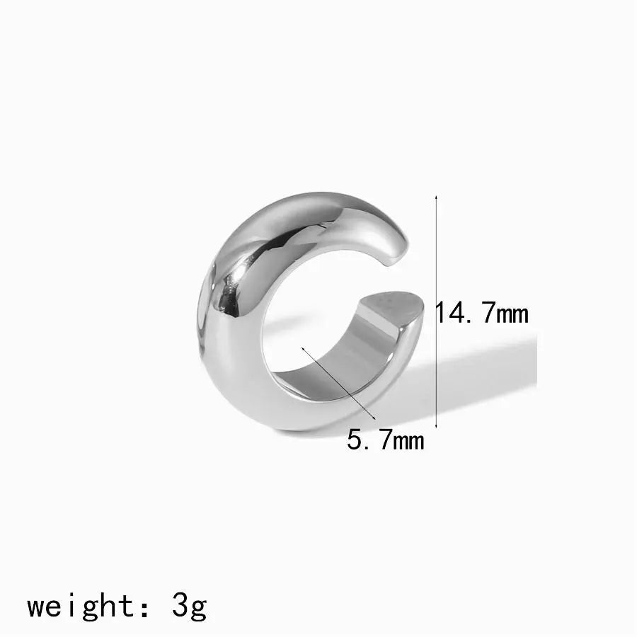 Ear Clip Waterproof Metal Unique Fashion Trendy Women Gift