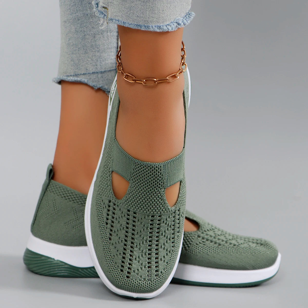 Spring new women's sports shoes, flat shoes