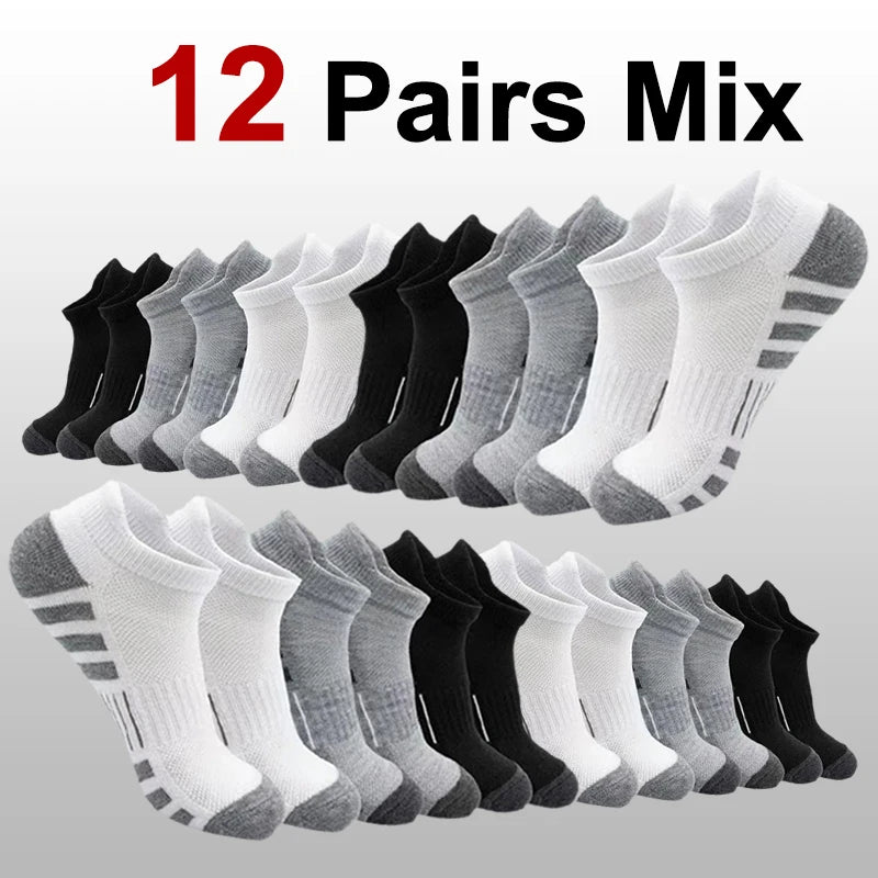 Men Basketball Sports Sock Fashionable Black White