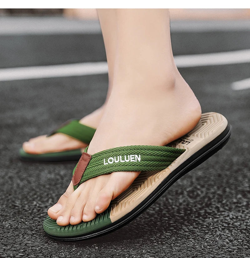 High Quality Hot Sale Men Flip Flops Summer Beach Men Slippers Summer Outdoor