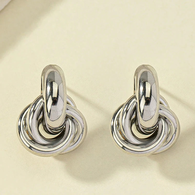 Earring For Women Shiny Plating Trendy Earring Stud Cute Daily Wear Jewelry