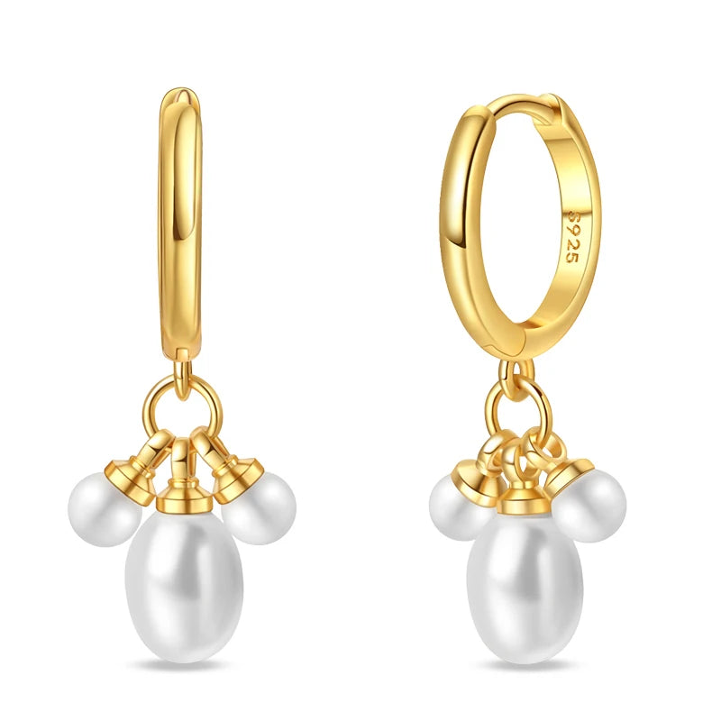 Classic Earrings 925 Silver Stars Moons Jewelry Gift