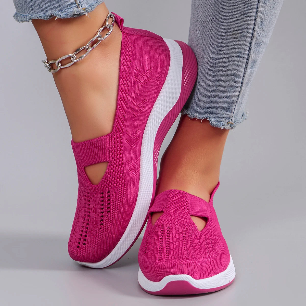 Spring new women's sports shoes, flat shoes