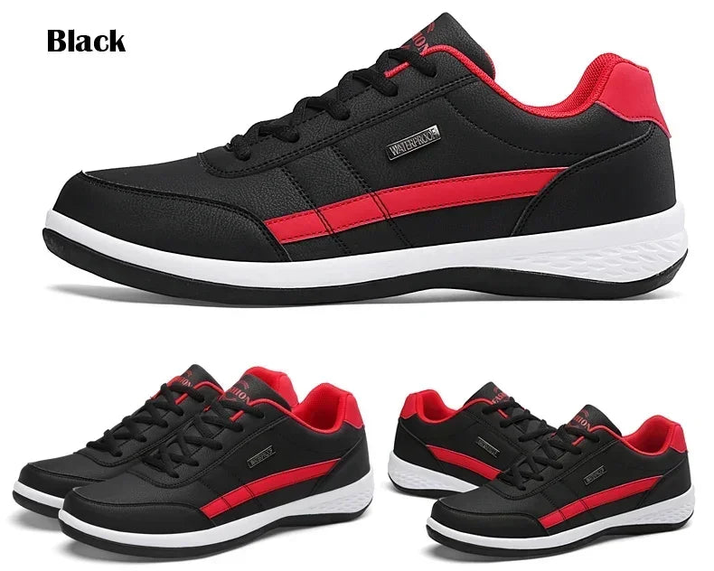 Sneakers Leisure Male Leather Sports Shoes Non-Slip Footwear Tennis for Men