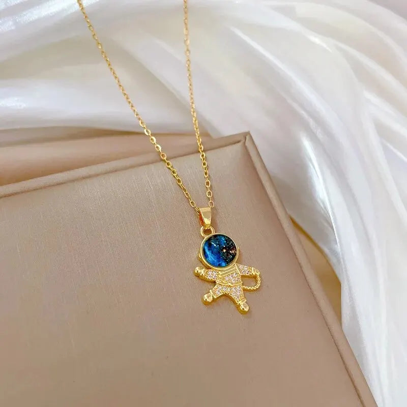 Steel Star Series Necklace for Women Gold Color Necklaces Jewelry Gifts
