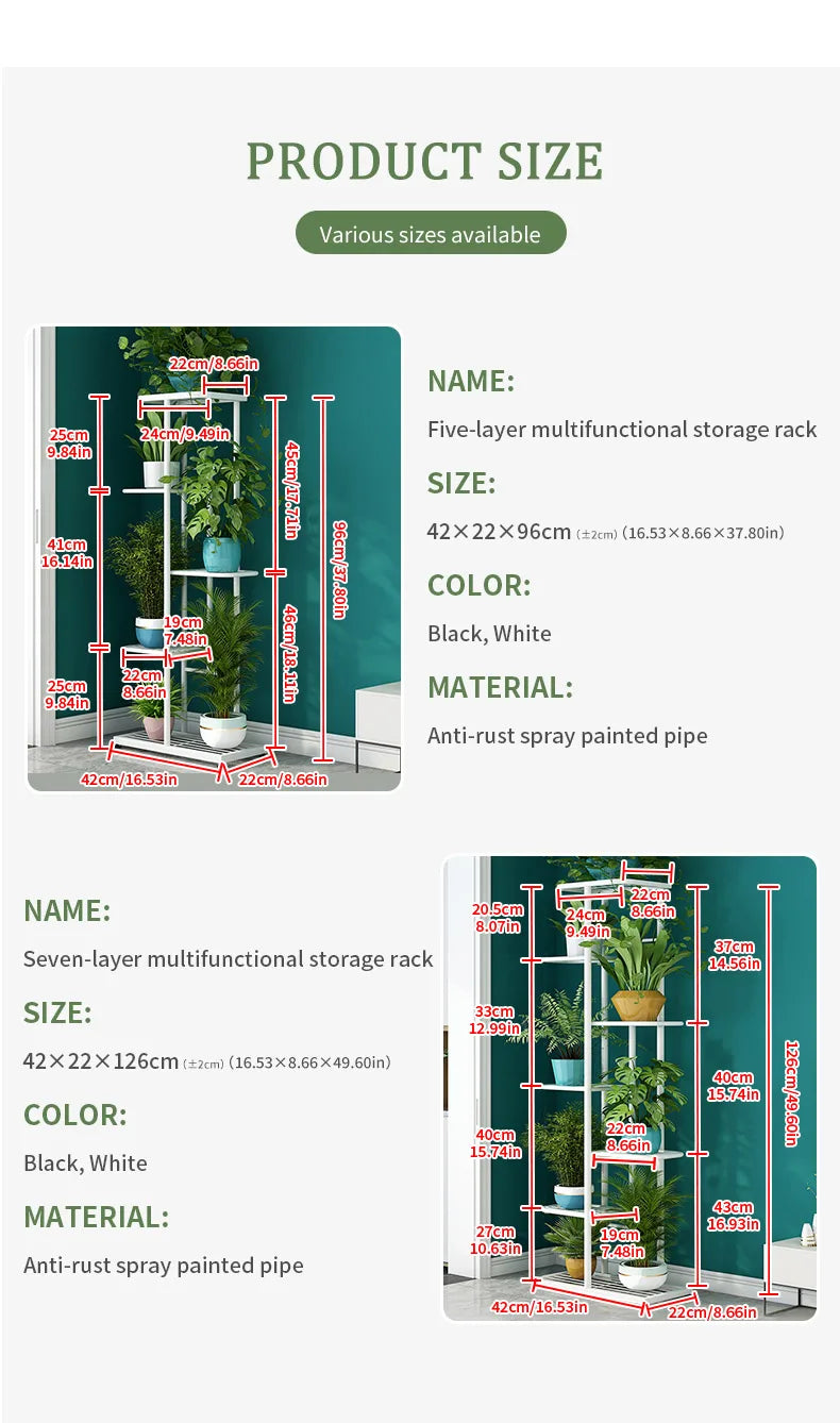Stand For Flowers Flower Stand Flowerpot Organizer Iron 4/5/6Layers Plant