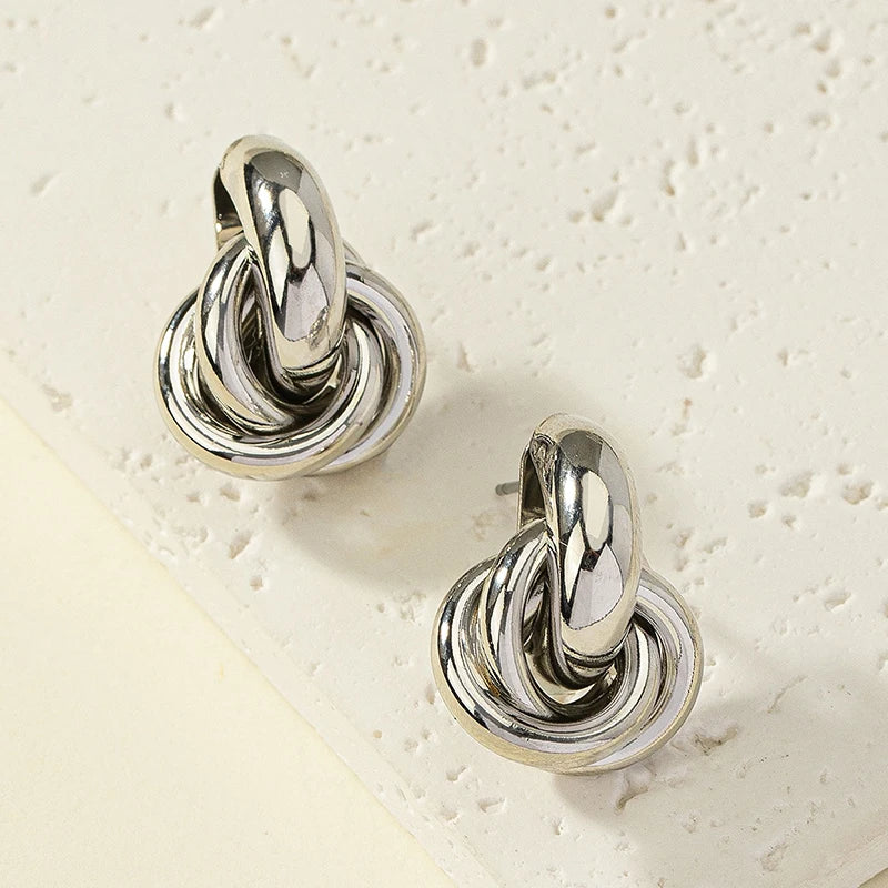 Earring For Women Shiny Plating Trendy Earring Stud Cute Daily Wear Jewelry
