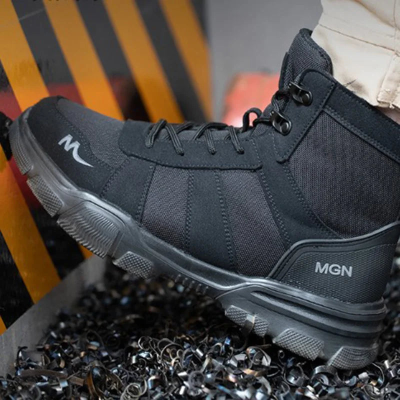 Safety Shoes Men Steel Toe Shoes Puncture-Proof Sneakers Women Non