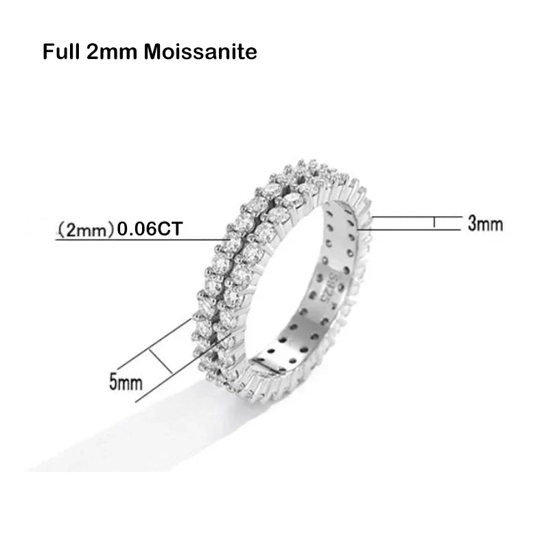 Ring For Women S925 Silver Wedding Band Rings Fine Jewelry