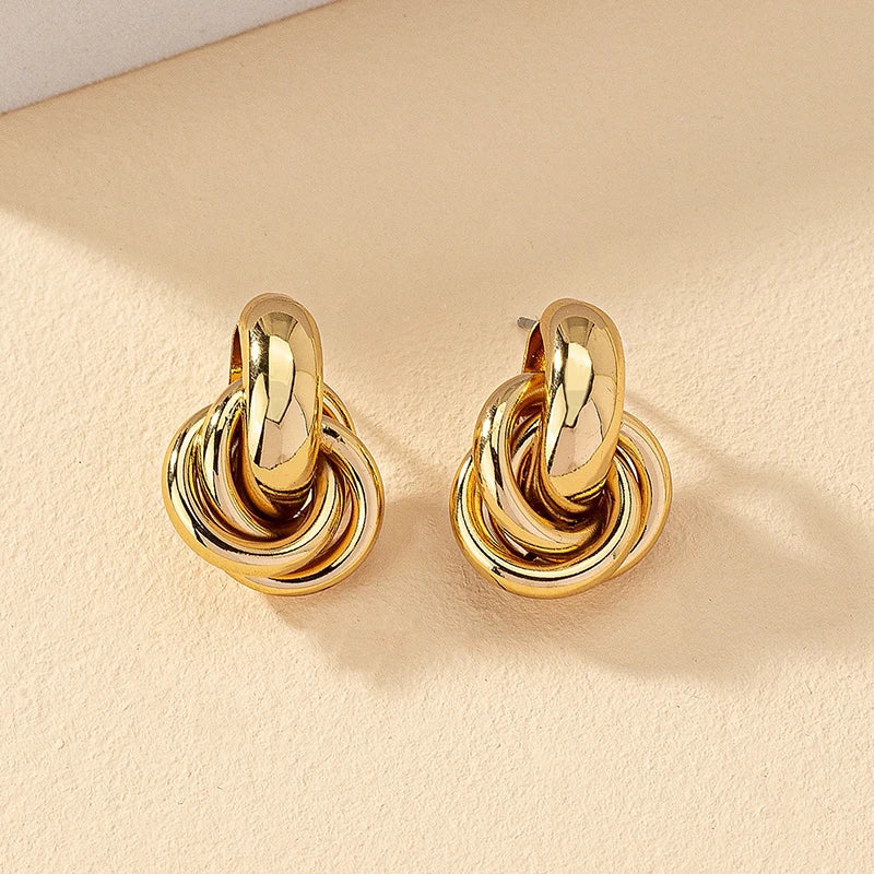 Earring For Women Shiny Plating Trendy Earring Stud Cute Daily Wear Jewelry