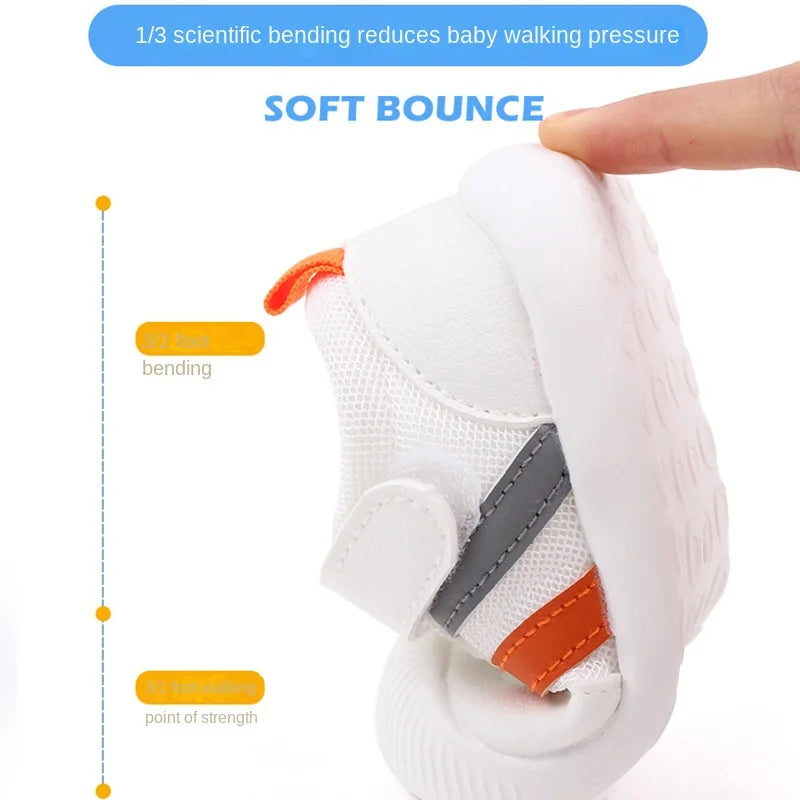 Baby Toddler Shoes Girls Boys Mesh Breathable Single Shoes