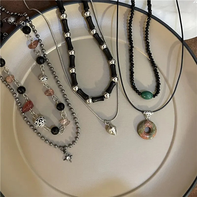 Necklaces Natural Stone Beads Style Jewelry