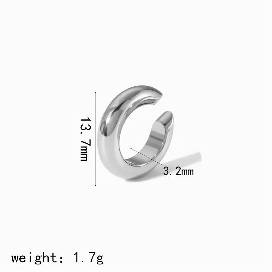 Ear Clip Waterproof Metal Unique Fashion Trendy Women Gift