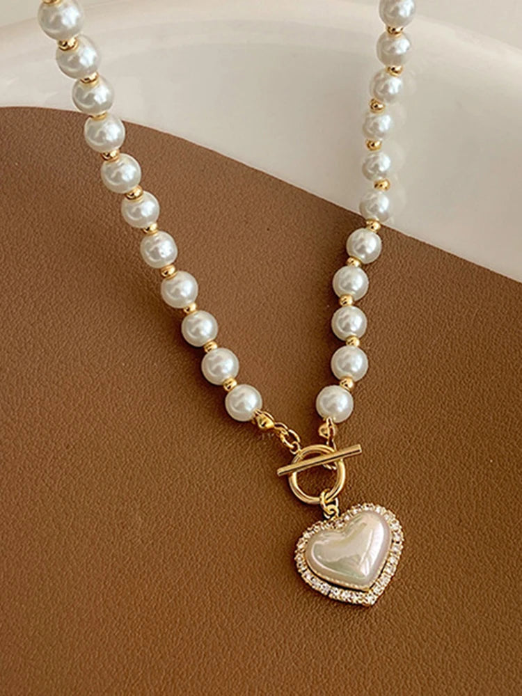 Necklace For Women Heart Pendant Necklaces Luxury Jewelry Girls Gifts