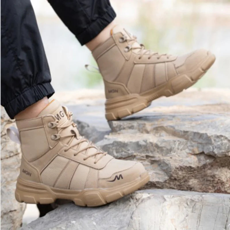 Safety Shoes Men Steel Toe Shoes Puncture-Proof Sneakers Women Non