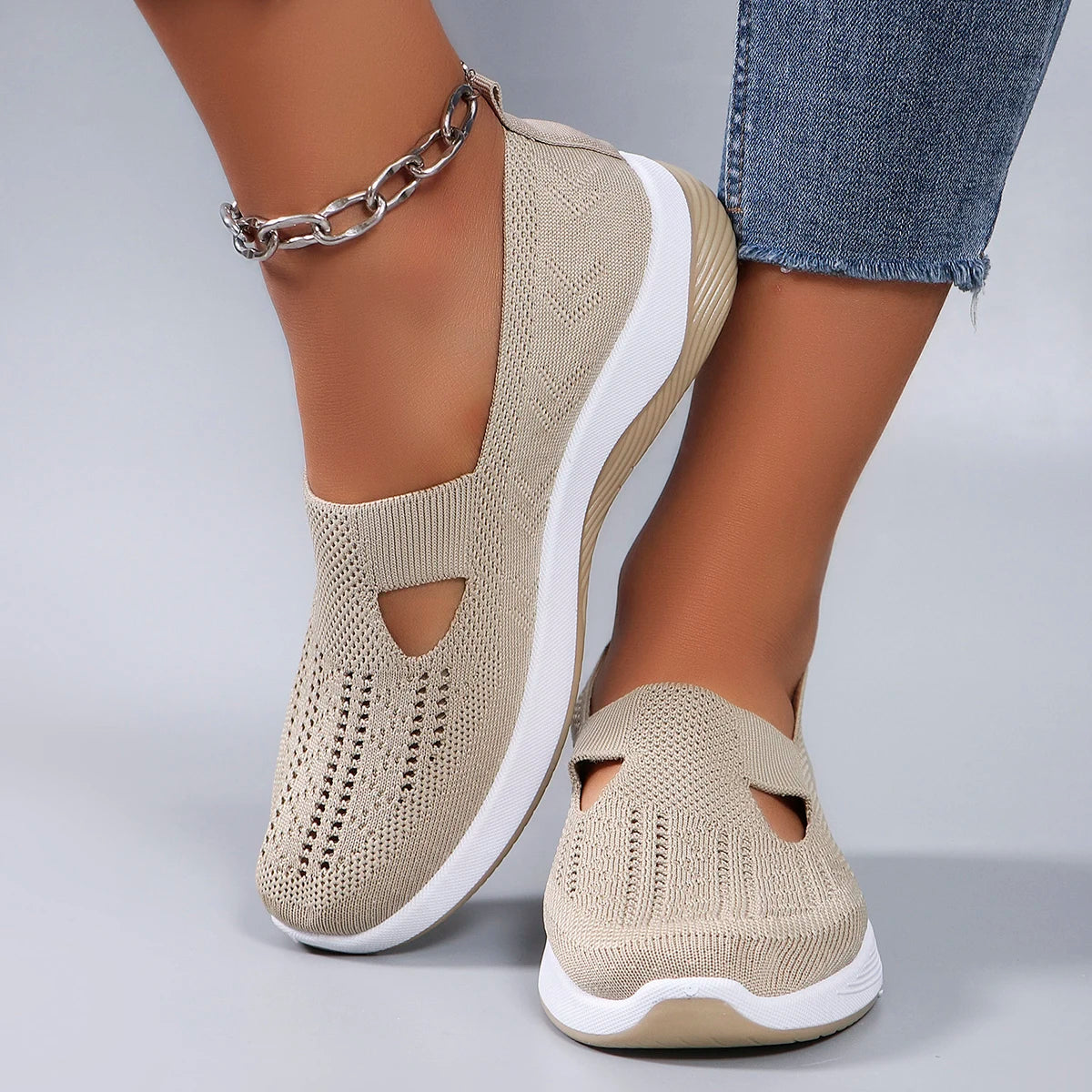 Spring new women's sports shoes, flat shoes
