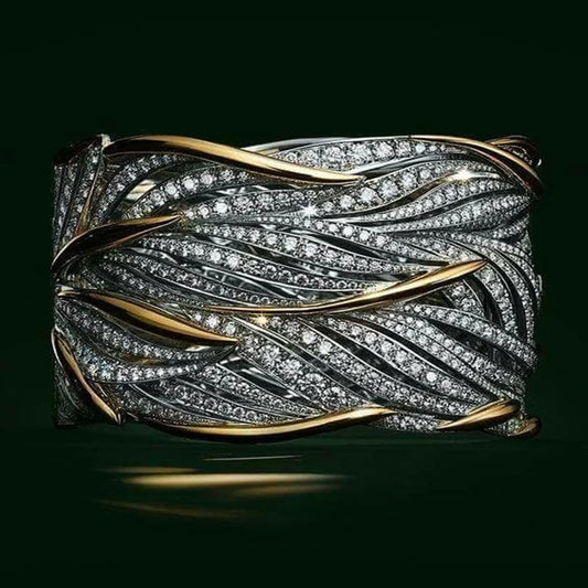 Ring Inlaid Crystal Zircon Ring For Woman Charm Jewelry Gift