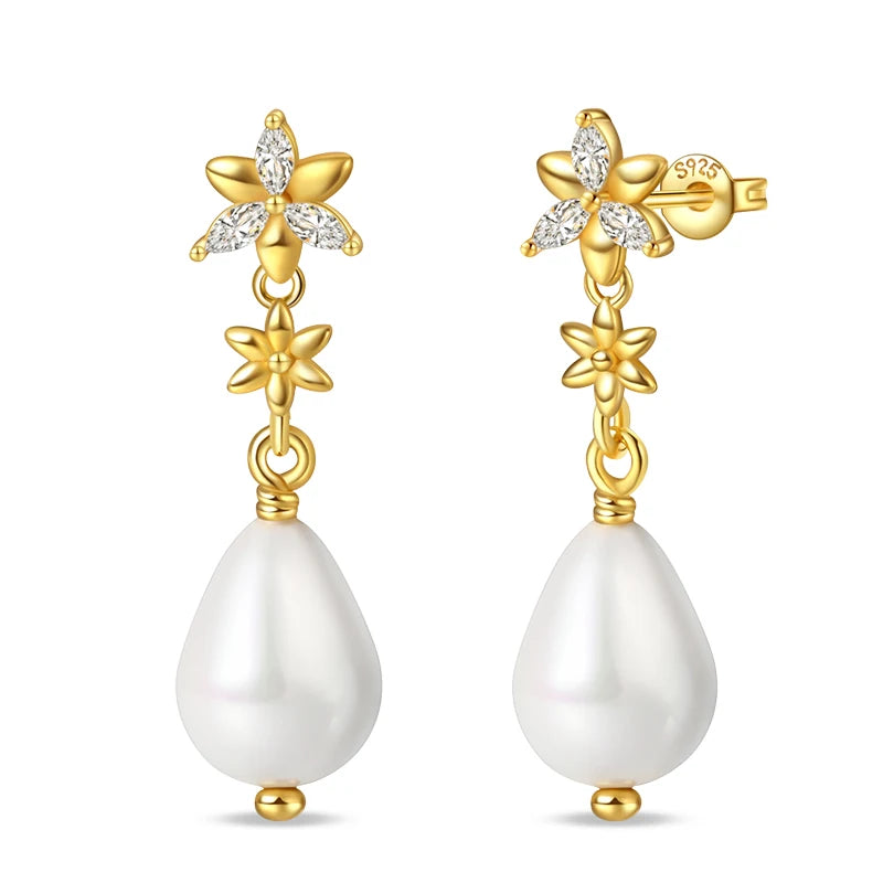 Classic Earrings 925 Silver Stars Moons Jewelry Gift