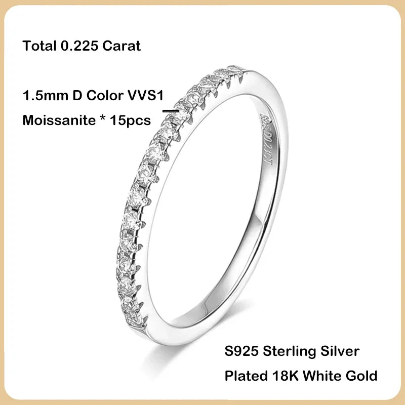 Ring For Women S925 Silver Wedding Band Rings Fine Jewelry
